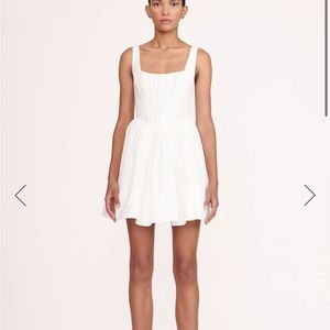 STAUD Landscape Dress White - Size 4